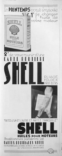 Publicité 1936 shell bidon - 1936,