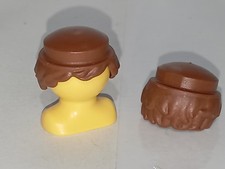 PLAYMOBIL X2 PERRUQUES MARRON