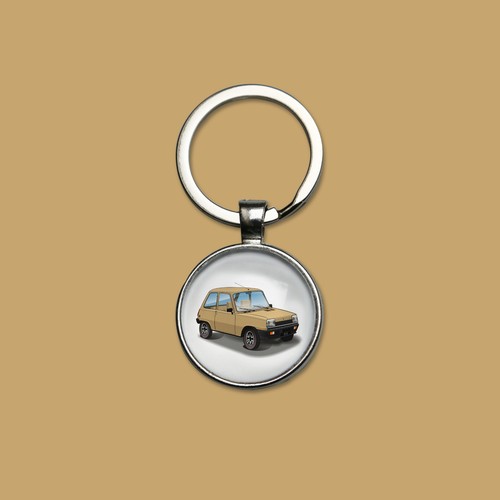 Porte clés beige - r5, tx