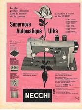 PUBLICITE ADVERTISING 064  1959  NECCHI   machine à coudre SUPERNOVA