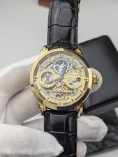 Montre automatique STÜHRLING Original – Squelette doré – Complications multiples