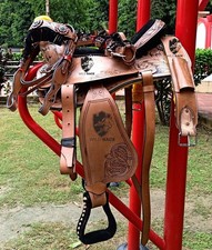 Selle de cheval western en