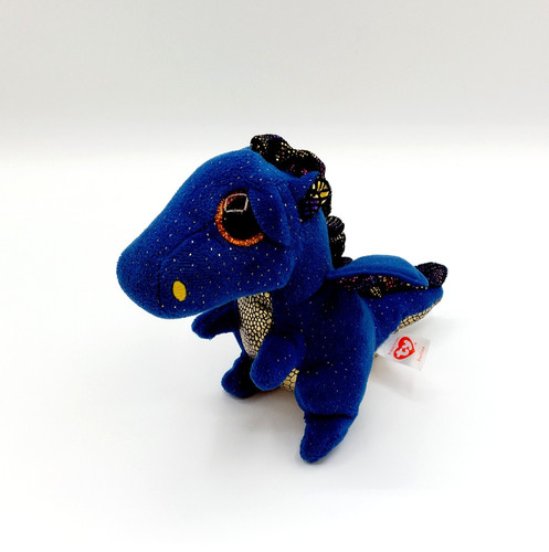 Petite peluche dragon bleu