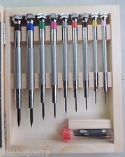 9 TOURNEVIS HORLOGER bijoutier micromécanique coffret Beco Technic