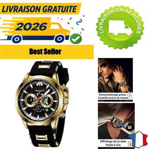 Megalith montre chronographe - montre,
