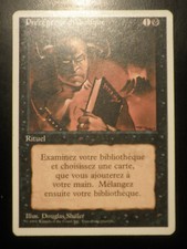mtg magic Demonic Tutor 3 rd edition fwb FRENCH vf fr précepteur diabolique 1994