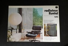flyer  ACOVA  convecteur RUNTAL  Halls - 1976