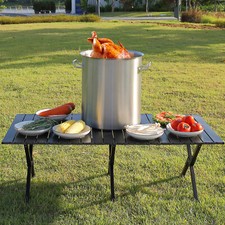 VEVOR Marmite en Inox Faitout avec Couvercle et Poignée 39,7L Grand Pot 35x41cm