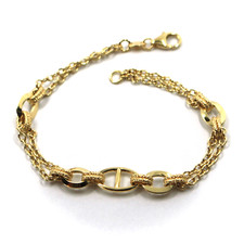 Bracelet Or Jaune 18K, Avec