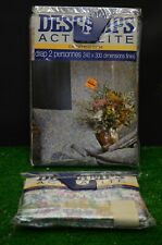 ANCIEN GRAND 1 DRAP PLAT 2 PERSONNES + 1 TAIE TRAVERSIN BASSETTI ITALY PARURE