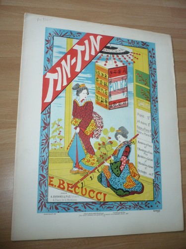 Partition lithographiee 1910 - partition,
