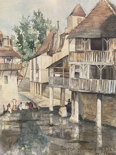 Peinture gouache papier 1900 - papier,