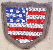 Pièce de tissus avec sequins