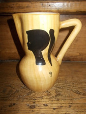 GRANDJEAN JOURDAN VALLAURIS céramique superbe pichet fémina