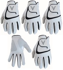 5 gants de golf blancs toute