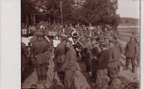 Carte photo ww1 concert sur - ww1,