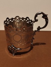 Porte tasse en argent massif, origine turquie