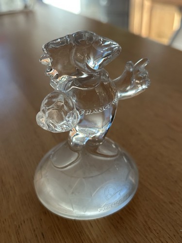 Sujet cristal mascotte footix
