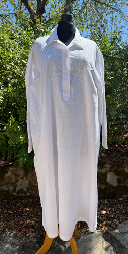 Ancienne chemise nuit art - chemise,