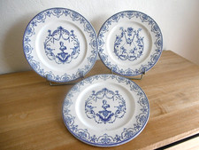 TROIS ASSIETTES PLATES FAIENCE