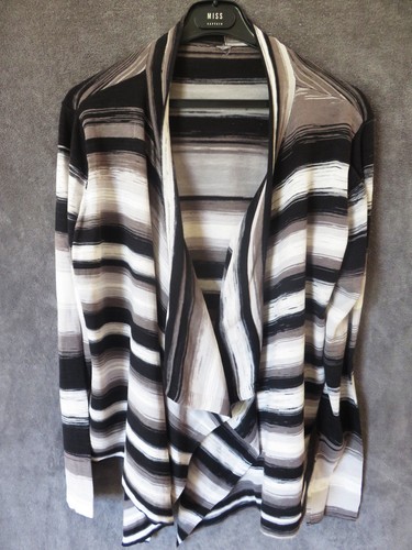 Gilet croisé noir blanc - noir,