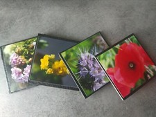 Sous Verres décoratifs fleurs
