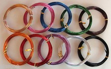 Fil Cordon metal Aluminium Alu 1,5mm rouleau Couleur au choix DIY Déco