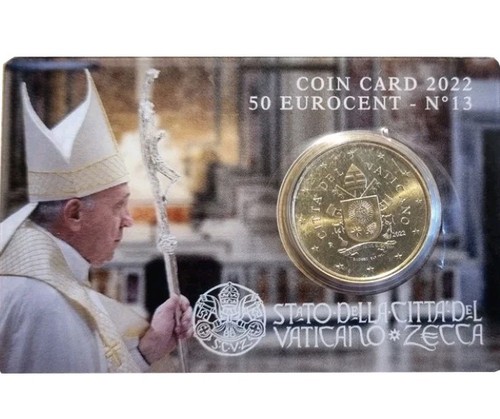 Vatican coin card 2022 - vatican,