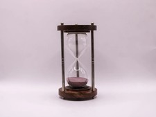 Sablier ancien bois métal