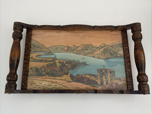 Plateau vintage bois et - 🪵plateau,