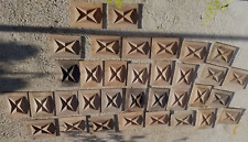 à l'unité panneau bois noyer taillé  Style Louis XIII croix diamant armoire