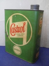 BIDON   HUILE ANCIEN   GARAGE    "  CASTROL  CASTROLITE   "   ANNEES   50