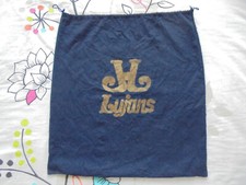 Grand sac à poussières coton bleu marine 49 x 45 cm Tbe