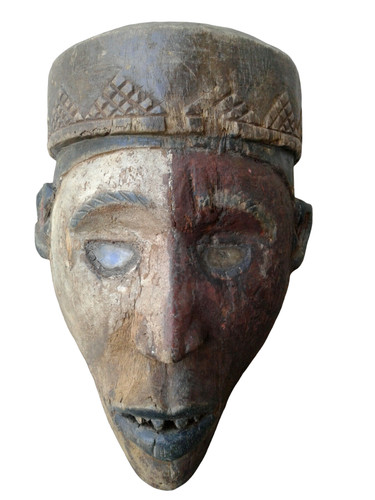 Masque statue yombé rdc - de,