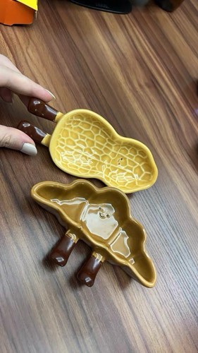 Cute ceramic snack plates - cute, with