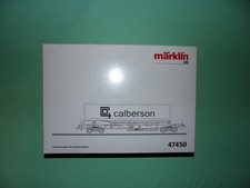 MARKLIN wagon kangourou + remorque CALBERSON 47450 NEUF