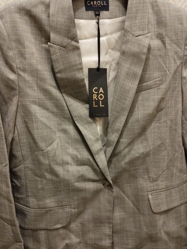 Veste top caroll gris - veste, femme