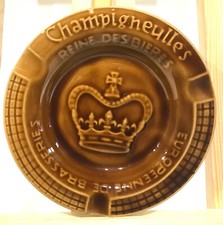 ANCIEN CENDRIER PUBLICITAIRE BIÉRE DE CHAMPIGNEULLES BRASSERIE BISTROT 