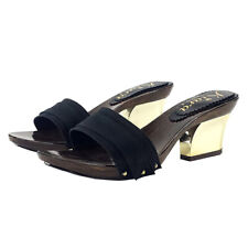 Mules Avec Bande Noire Et