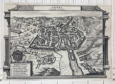 GRAVURE CARTE PLAN « ANGERS