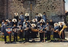 Carte postale 10x15cm postcard AMBAZAC folklore Limousin Lou Gerbassou