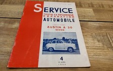 Revue technique austin A30 seven 1954
