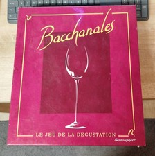 Jeu de société Bacchanales Le jeu de la dégustation vin Complet Sentosphere 1993