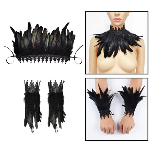 Gothique plume ras cou - gothique, du