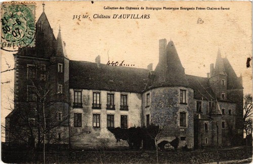 Cpa chateau auvillars - cpa,
