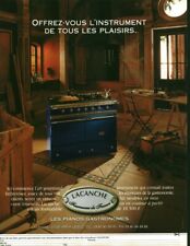 Publicité contemporaine pianos gastronomiques Lacanche 1999 issue de magazine