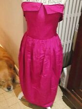 GEORGES RECH  Vintage  Robe bustier fuchsia taille 40 