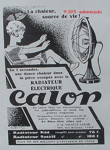 Publicite calor radiateur - publicite,