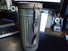 boitier de masque a gaz allemand camouflé ww2