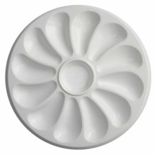 ASSIETTE  A HUITRE  BLANCHE